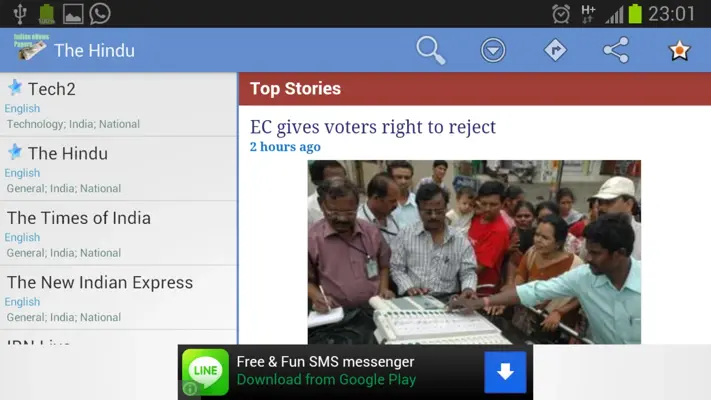 Indian eNews Papers android App screenshot 8